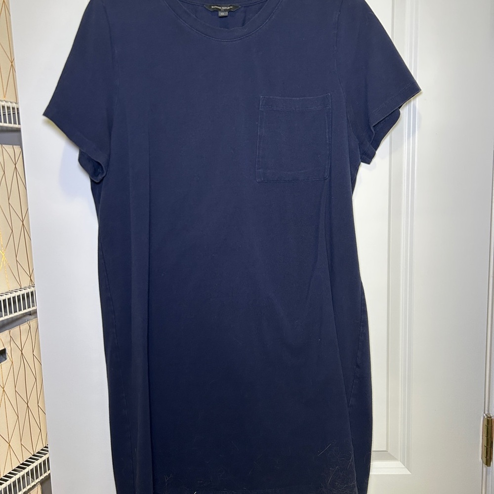 Banana Republic Factory Dark Blue Mini Dress